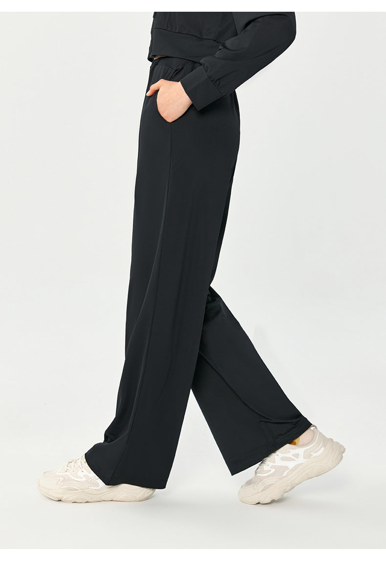 Relaxed Fit Wide-Leg Pants