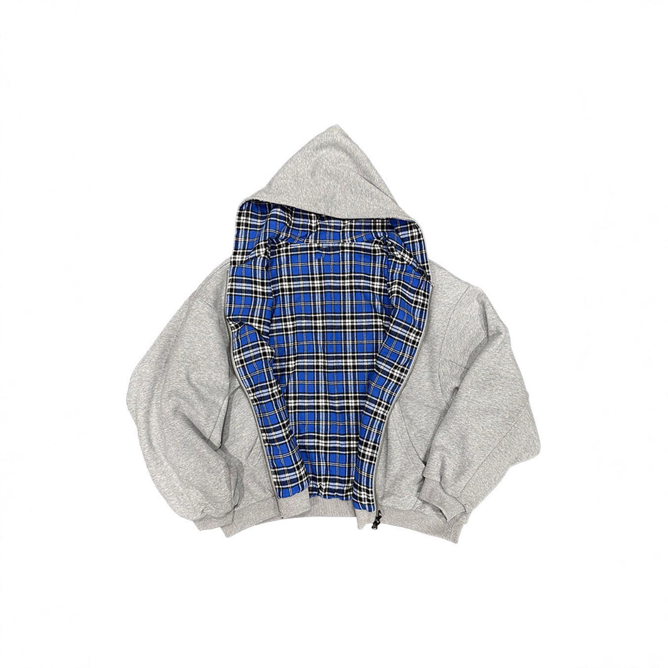 Plaid Lined Hoodie