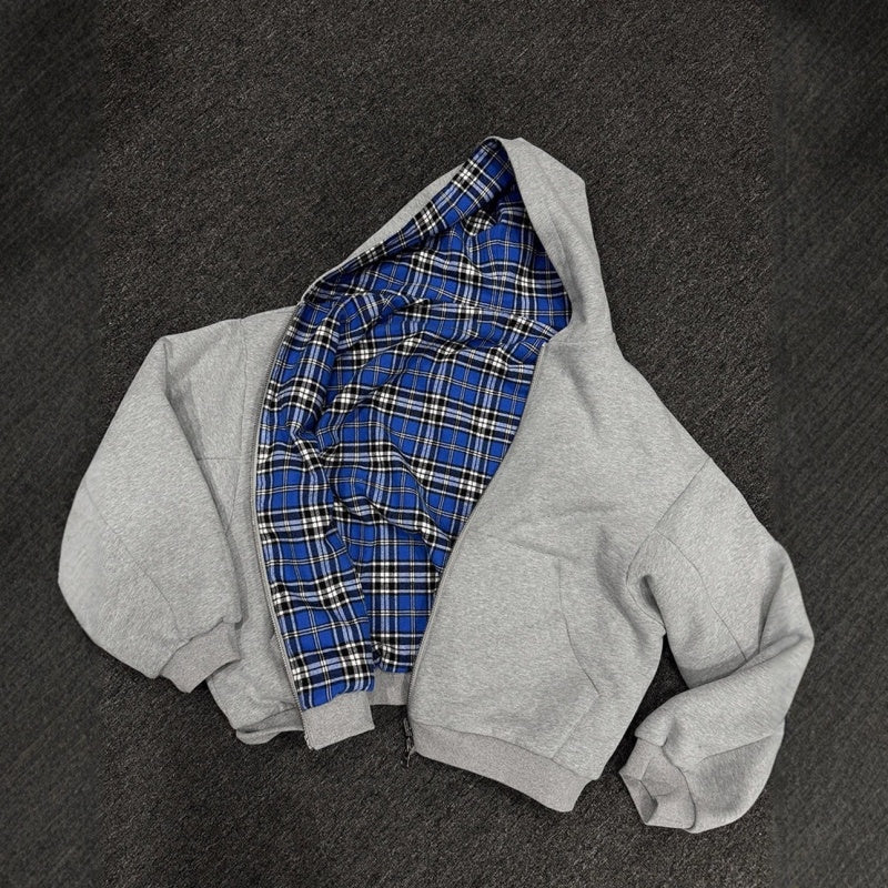 Plaid Lined Hoodie