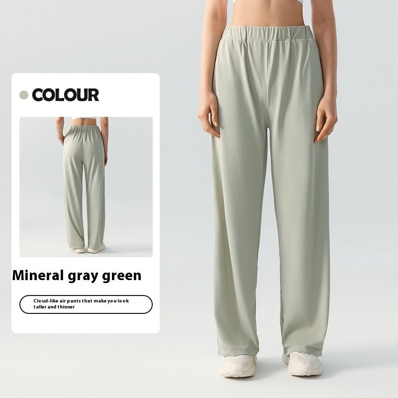 Relaxed Fit Wide - Leg Pants - asiilo.com