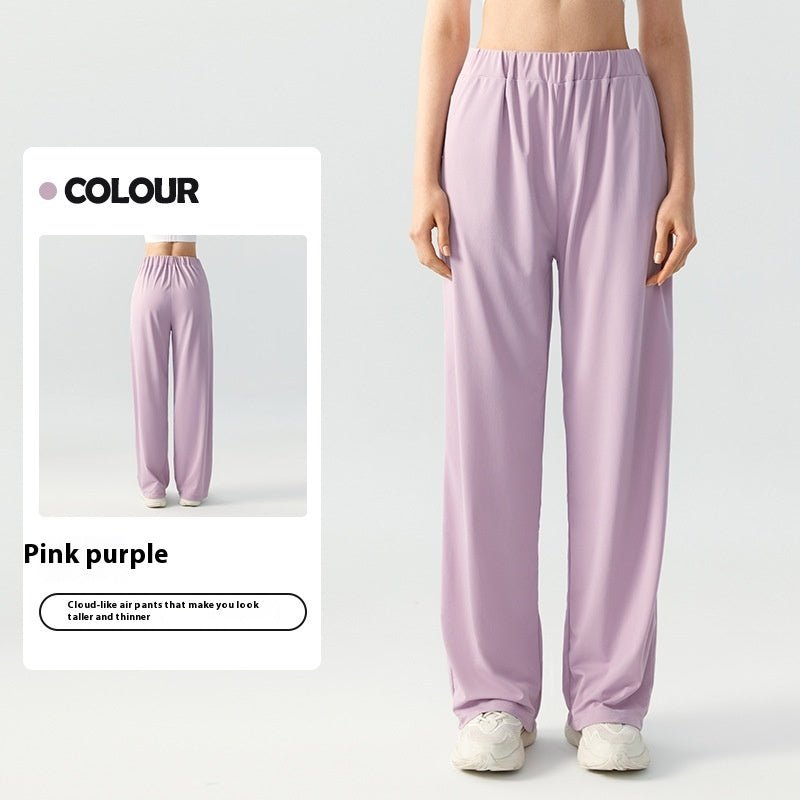 Relaxed Fit Wide - Leg Pants - asiilo.com