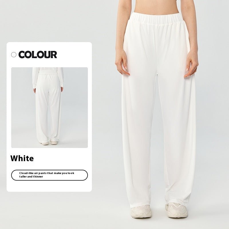 Relaxed Fit Wide - Leg Pants - asiilo.com