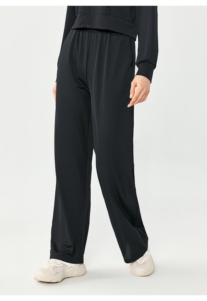 Relaxed Fit Wide - Leg Pants - asiilo.com