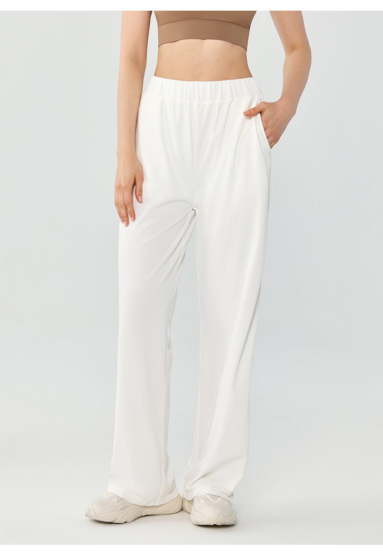 Relaxed Fit Wide - Leg Pants - asiilo.com